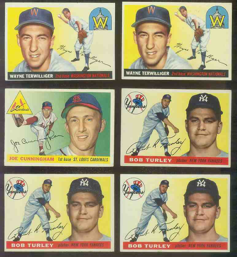 1955 Topps # 38 Bob Turley (Yankees) Baseball cards value