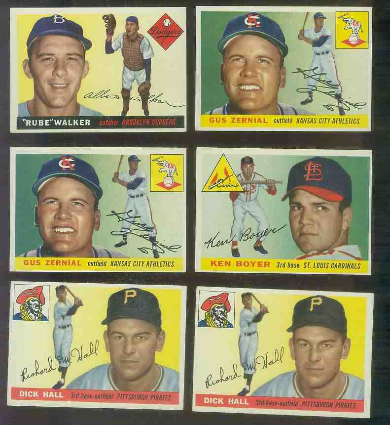 1955 Topps #110 Gus Zernial (Kansas City A's) Baseball cards value