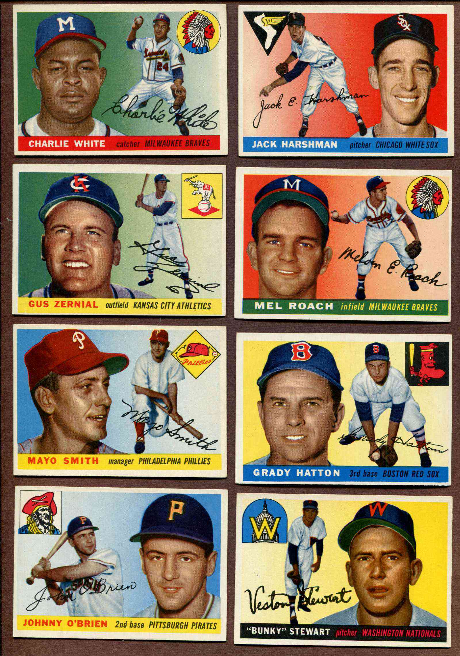 1955 Topps #131 Grady Hatton (Red Sox) Baseball cards value