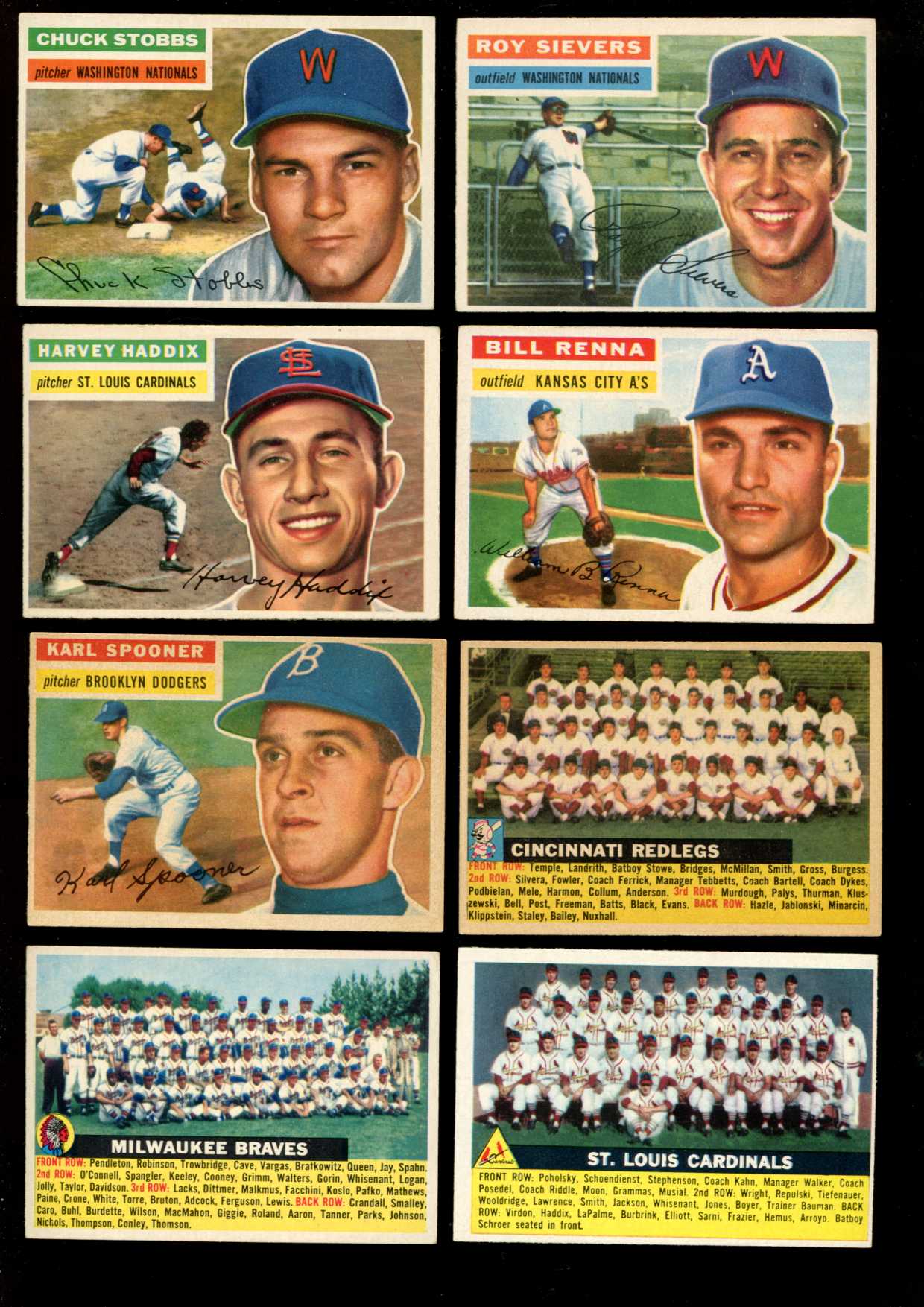 1956 Topps #.75 Roy Sievers [#x] (Washington Nationals/Senators) Baseball cards value