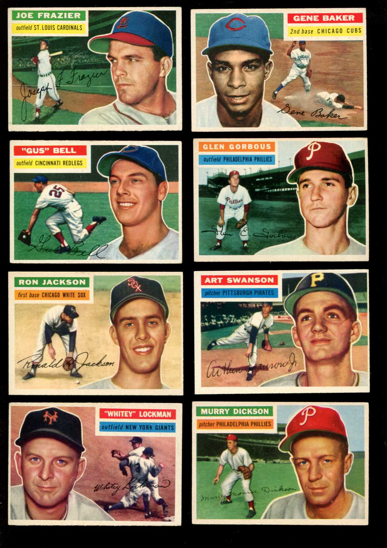 1956 Topps #142 Gene Baker {Gray Back} [#x] (Cubs) Baseball cards value