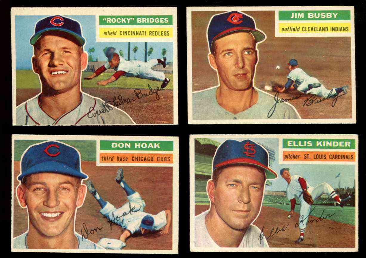 1956 Topps #335 Don Hoak [#x] (Cubs) Baseball cards value
