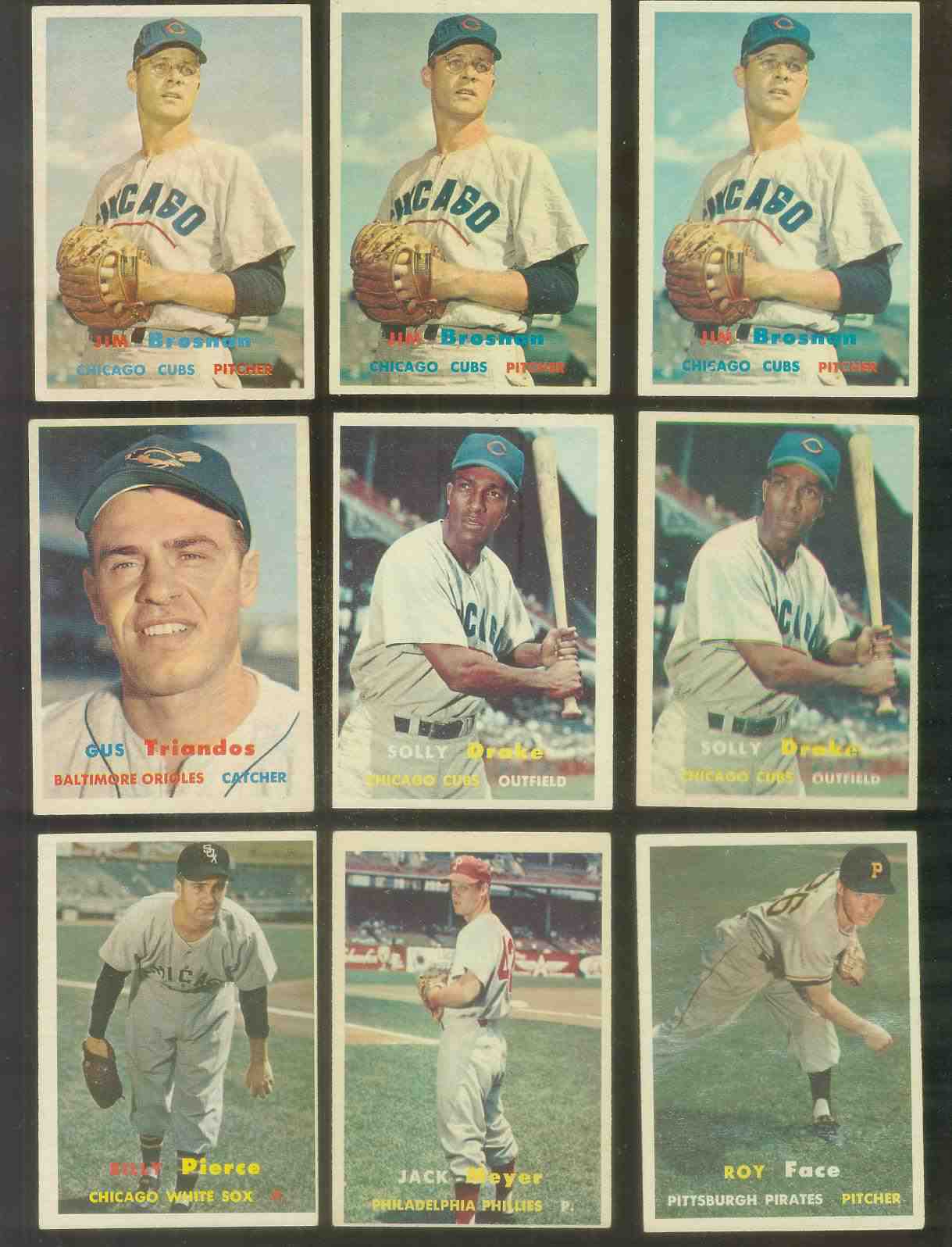 1957 Topps #155 Jim Brosnan (Cubs) Baseball cards value