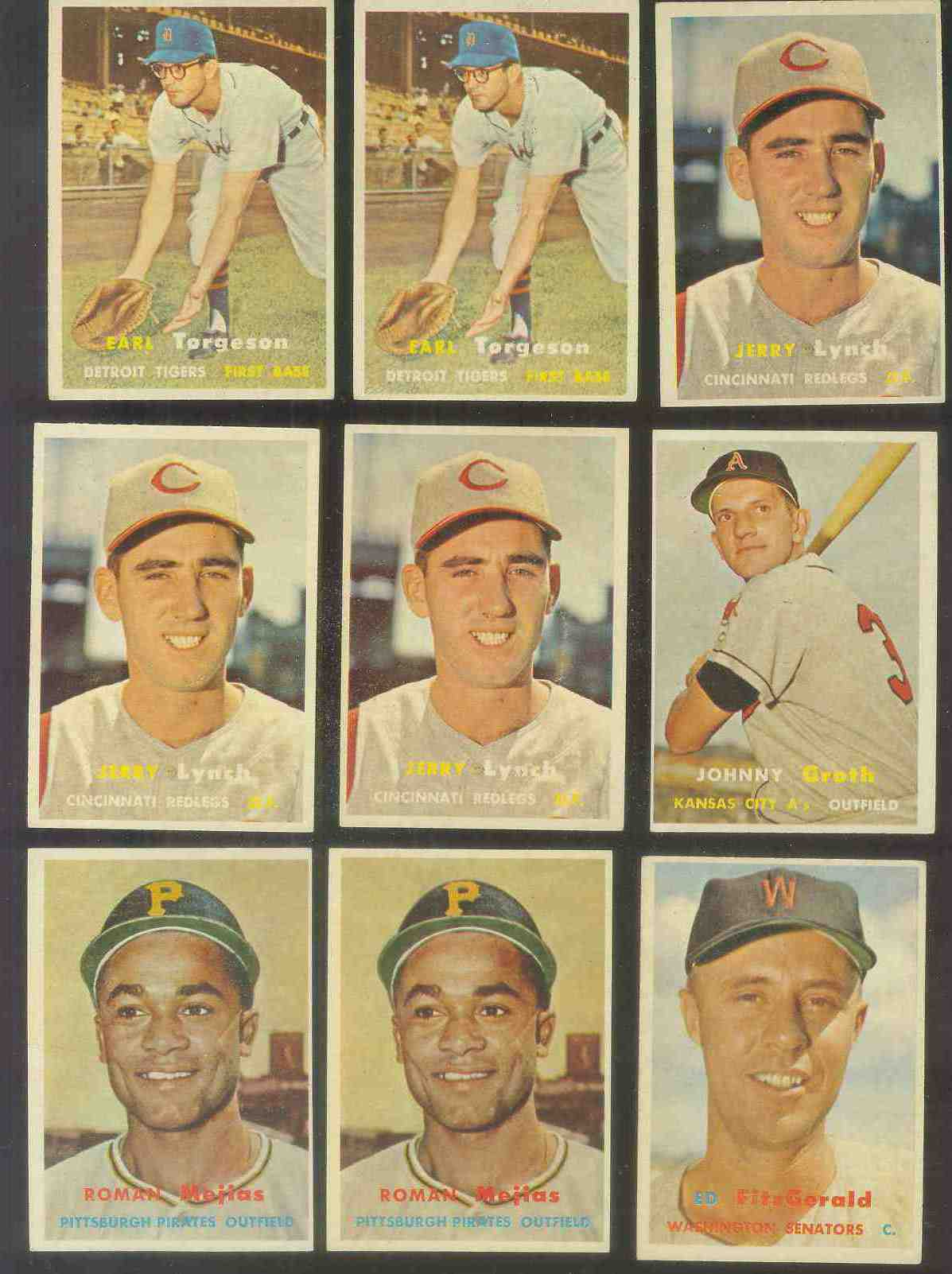 1957 Topps #358 Jerry Lynch (Reds) Baseball cards value