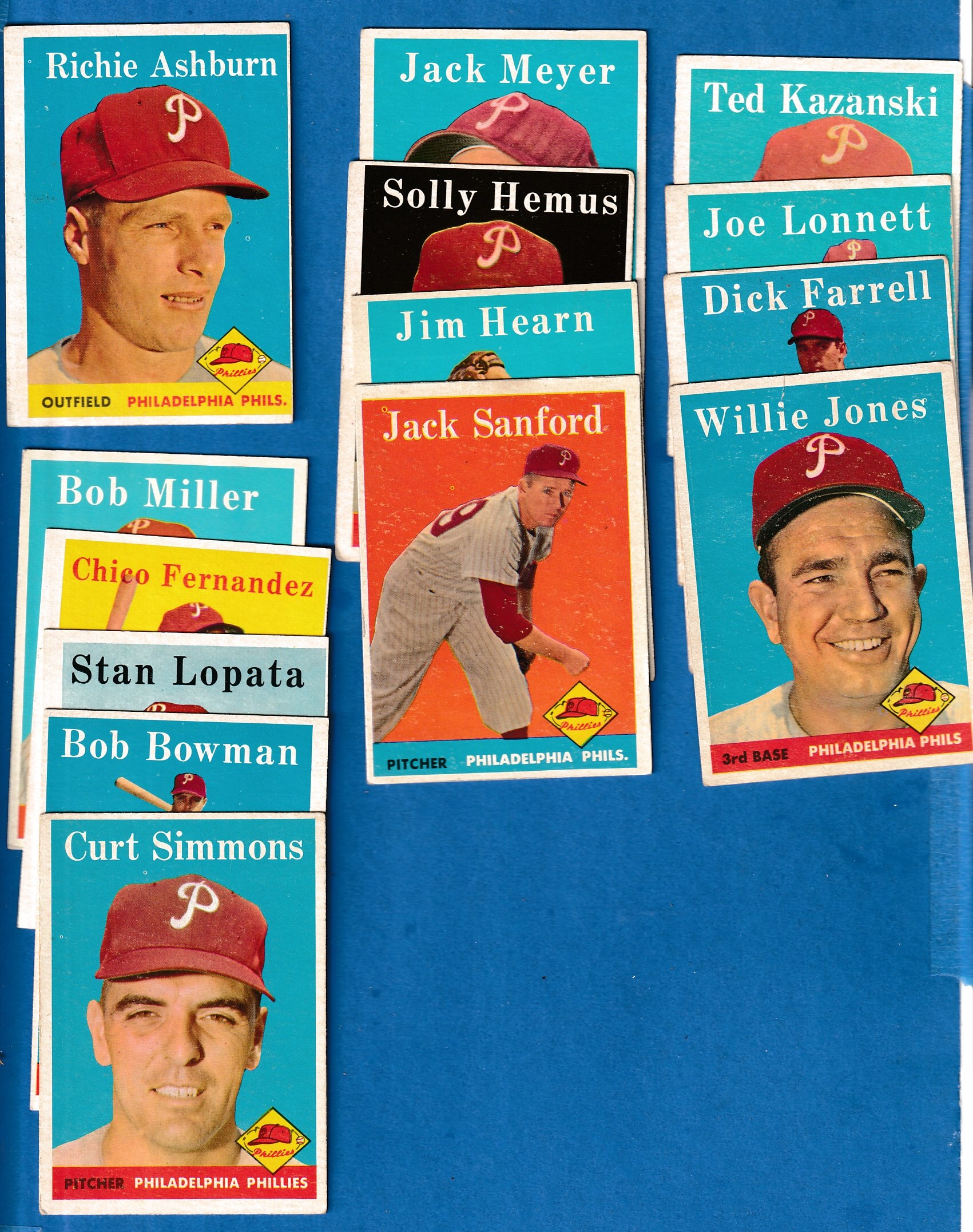 1958 Topps  - PHILLIES Starter Team Set (26/29) Baseball cards value