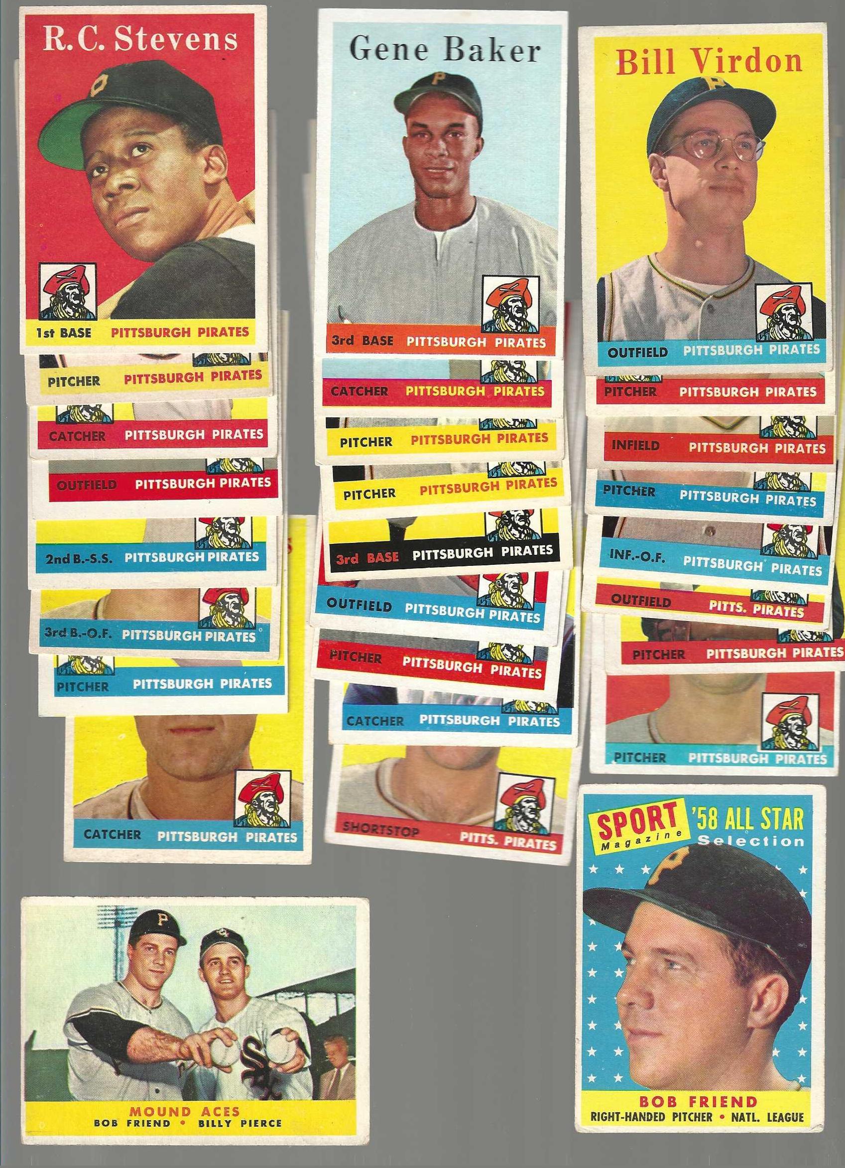 1958 Topps  - PIRATES Near Complete Team Set (27/30) + (2) Bonus Baseball cards value