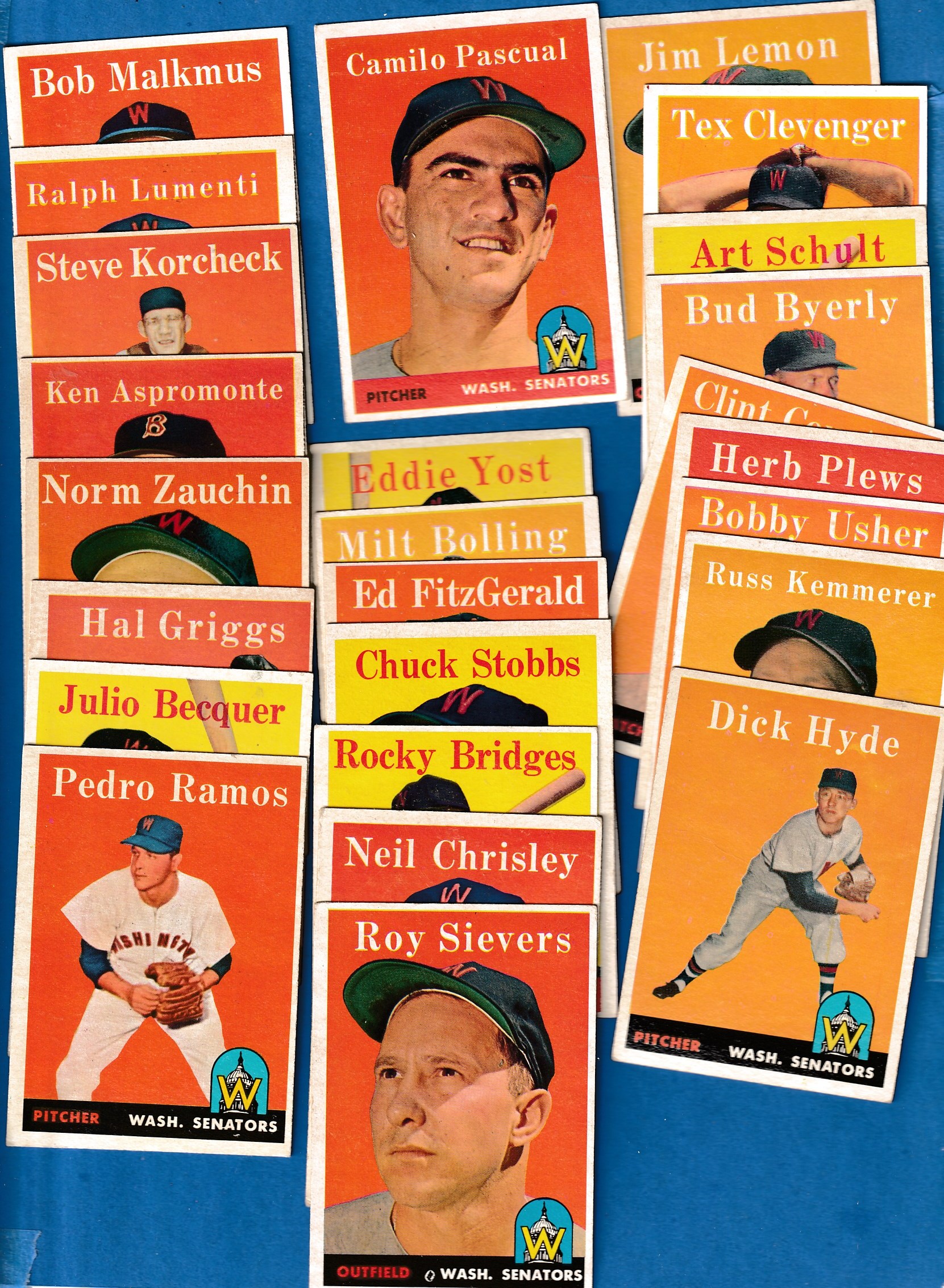 1958 Topps  - SENATORS Near Complete Team Set (26/29) Baseball cards value