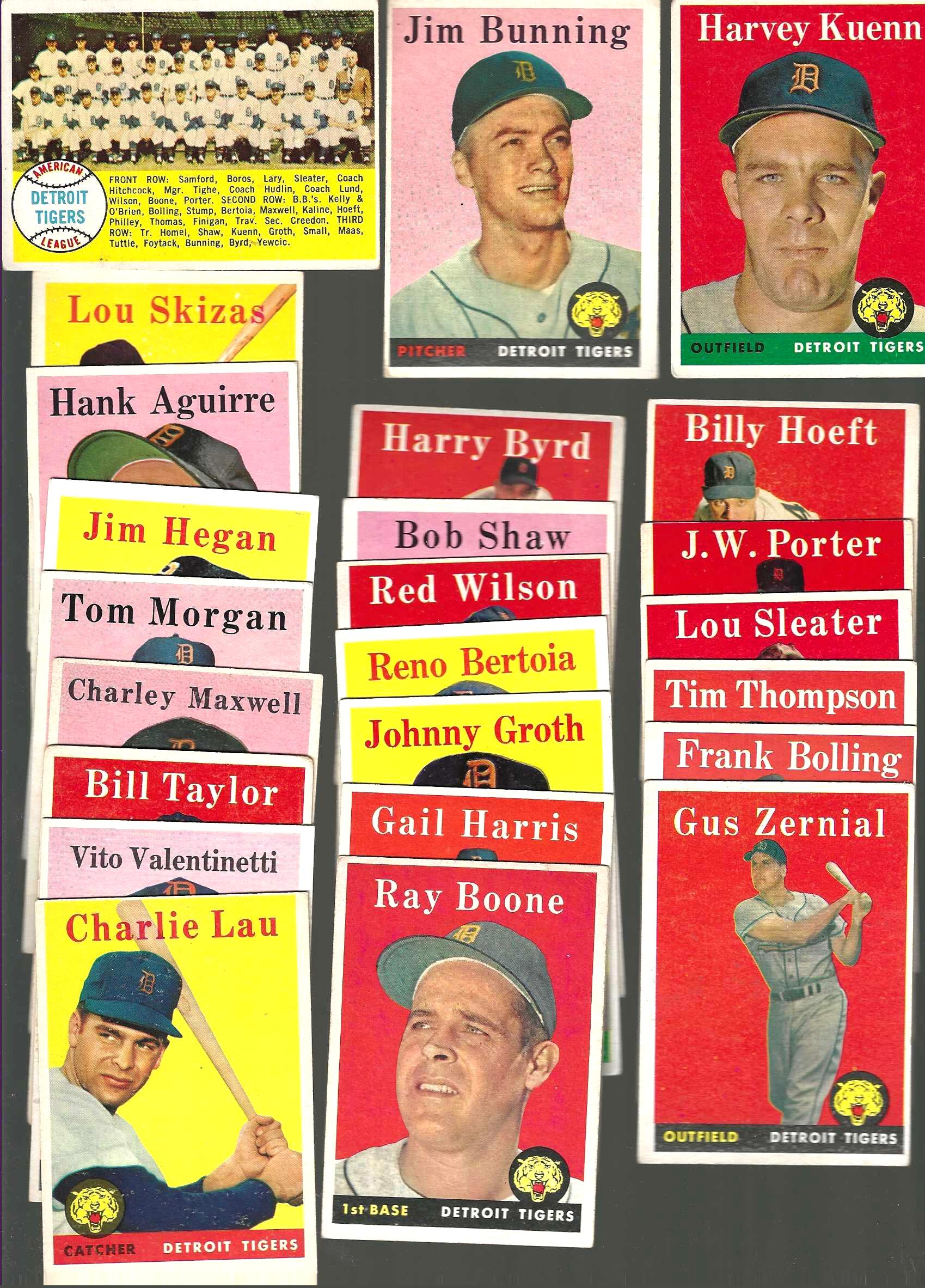 1958 Topps  - TIGERS Near Complete Team Set (26/29) Baseball cards value