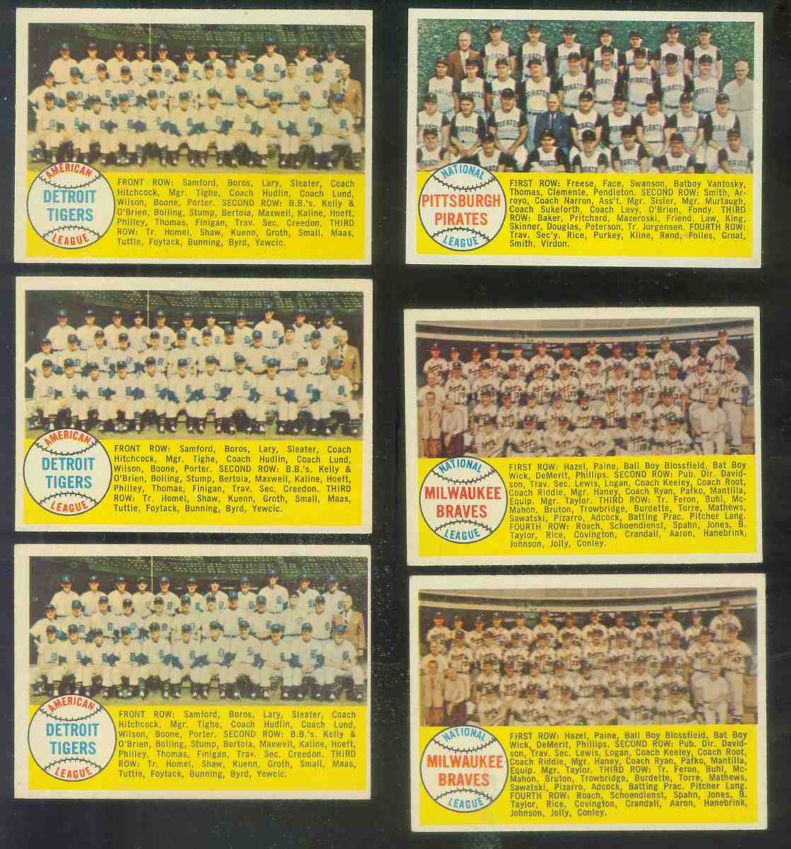 1958 Topps #377B Milwaukee Braves TEAM card [VAR:Numeric Checklist SCARCE] Baseball cards value