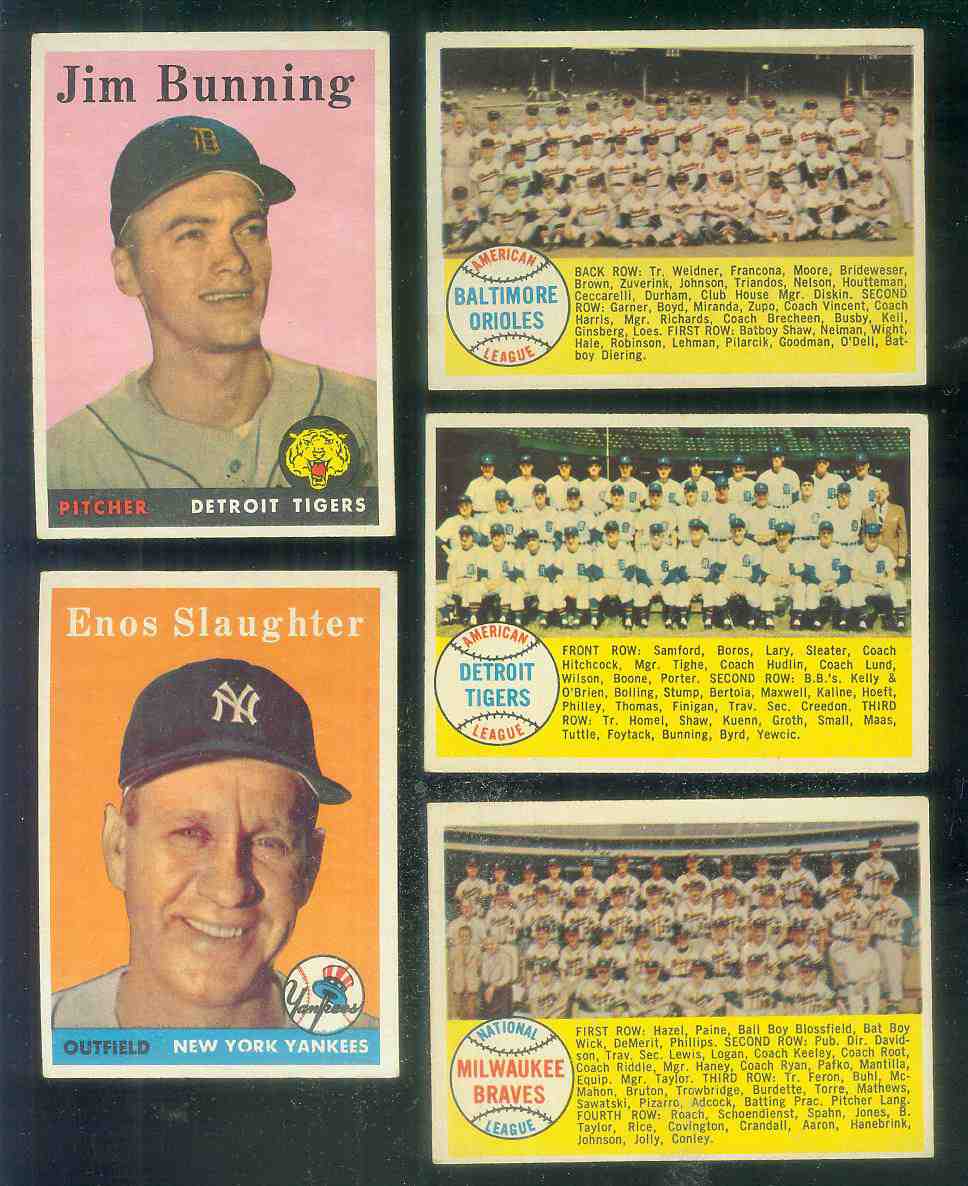 1958 Topps #377A Milwaukee Braves TEAM card [#b] [#x] (Alphabetical checkli Baseball cards value