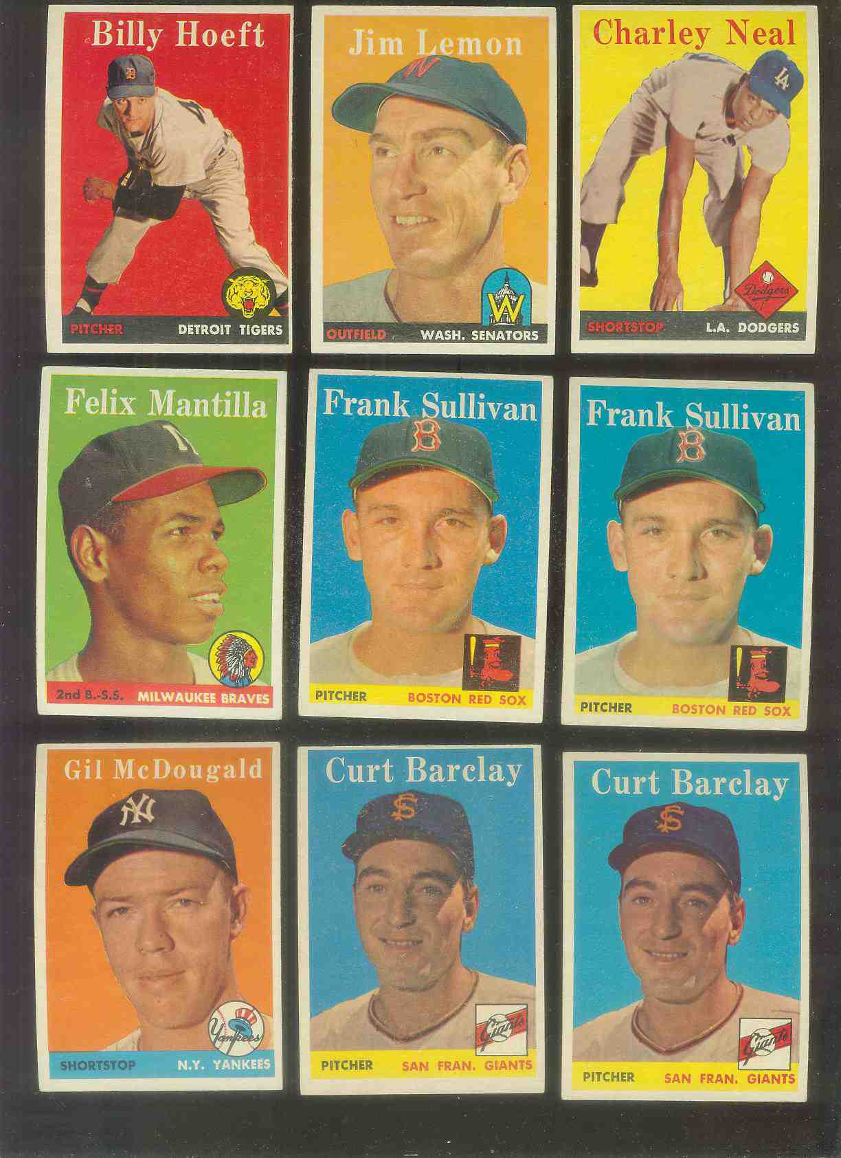 1958 Topps # 16 Charlie Neal (Dodgers) Baseball cards value