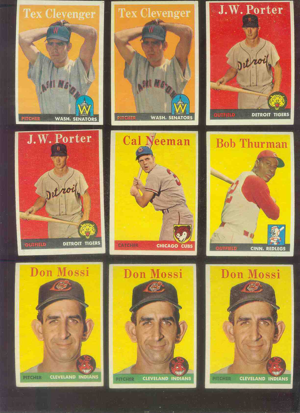 1958 Topps #.31 Tex Clevenger (Senators) Baseball cards value