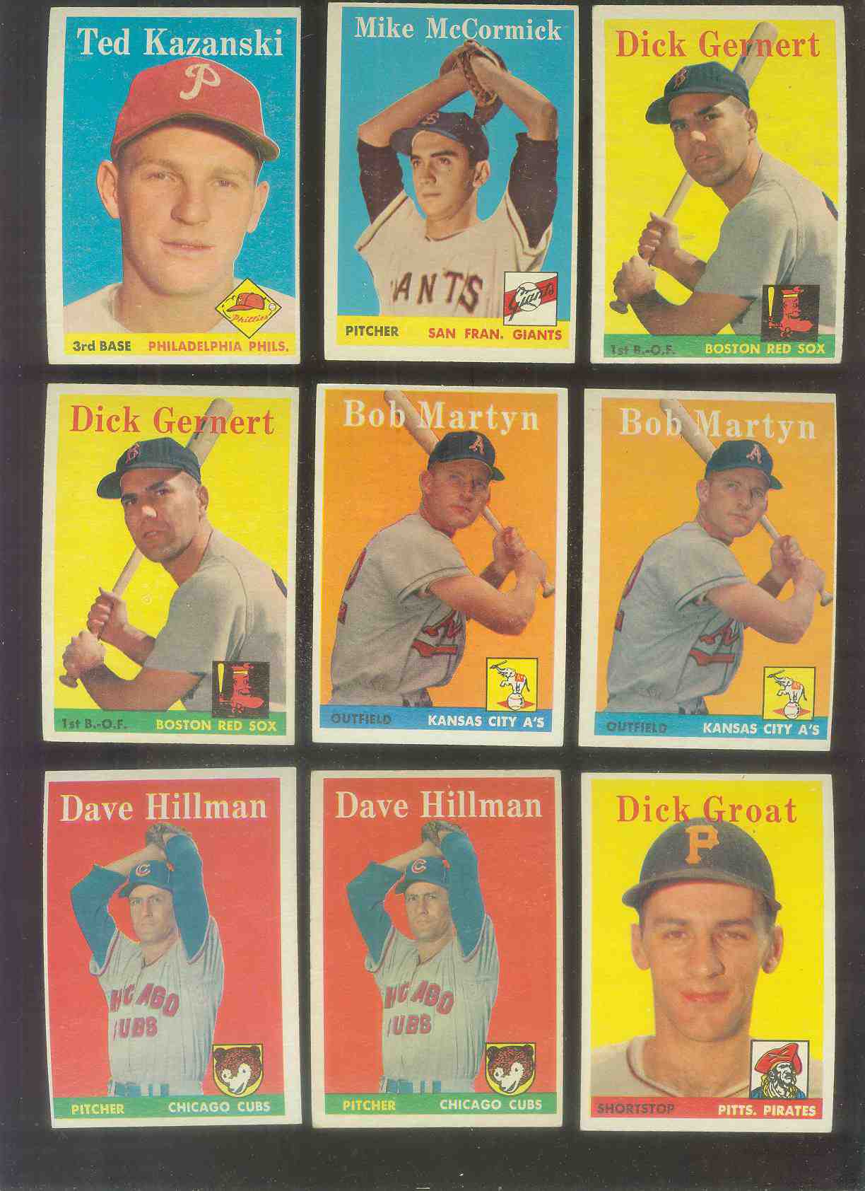 1958 Topps #.41 Dave Hillman (Cubs) Baseball cards value