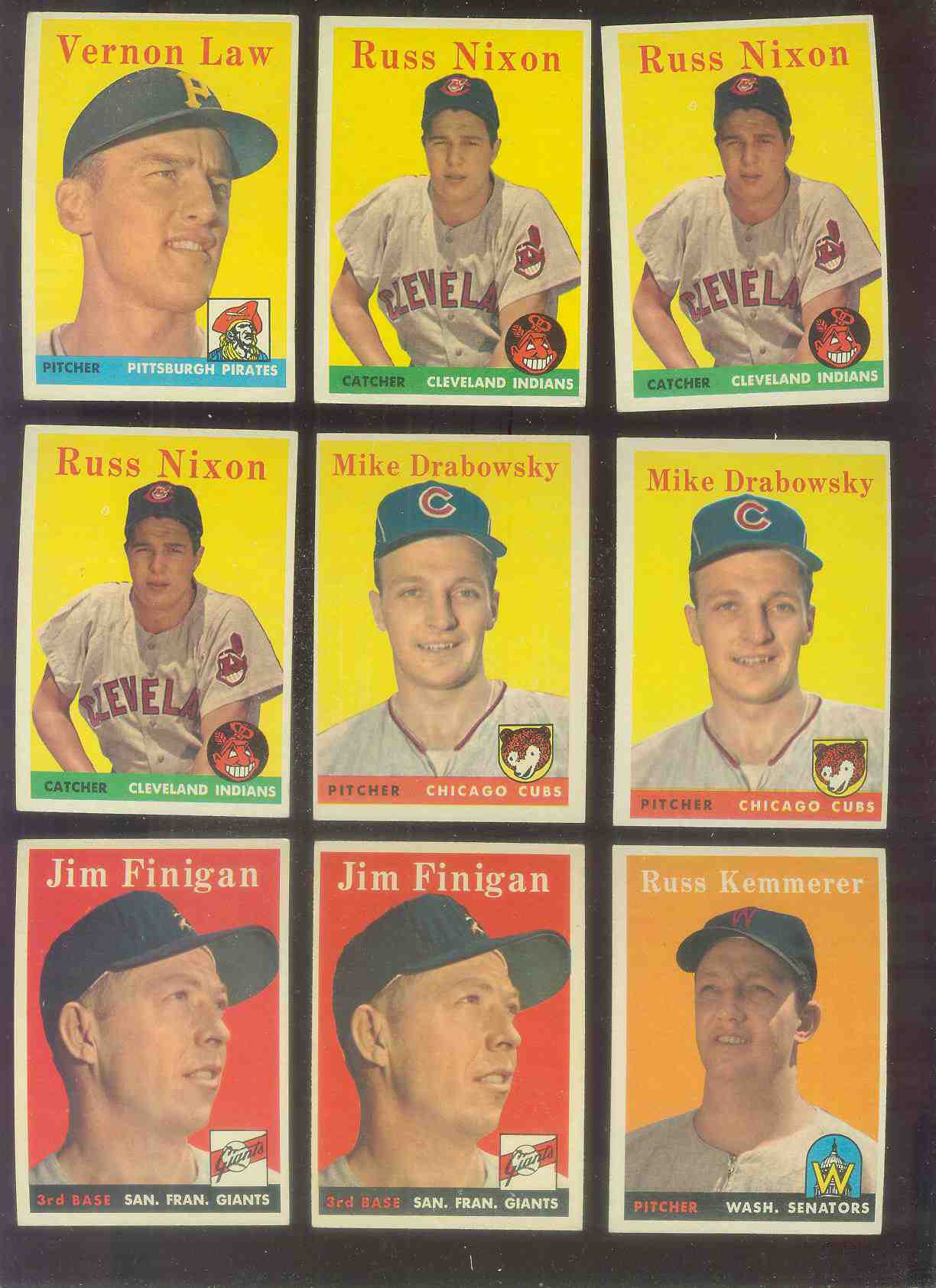 1958 Topps #136 Jim Finigan (Giants) Baseball cards value