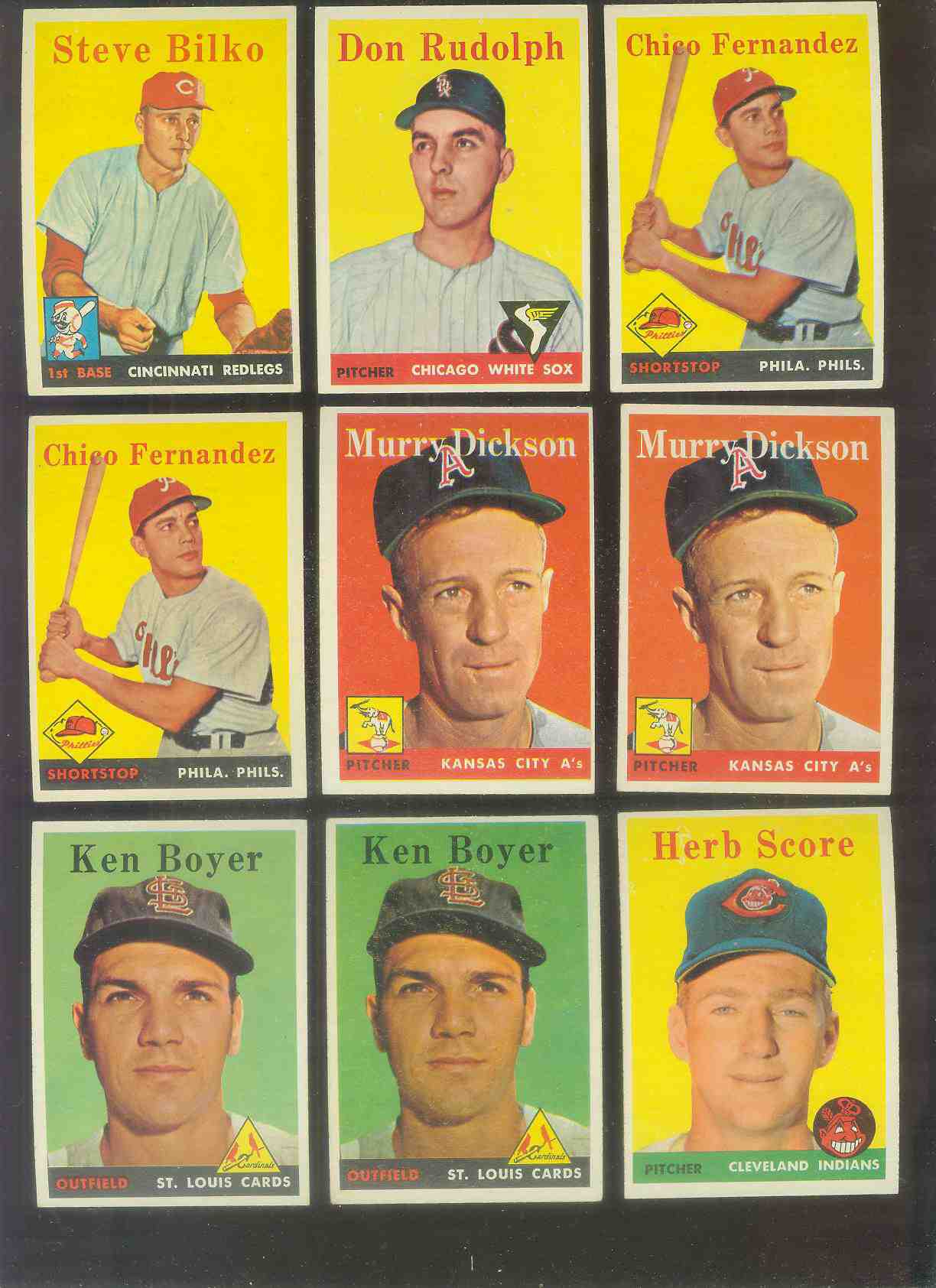 1958 Topps #350 Ken Boyer [#x] (Cardinals) Baseball cards value