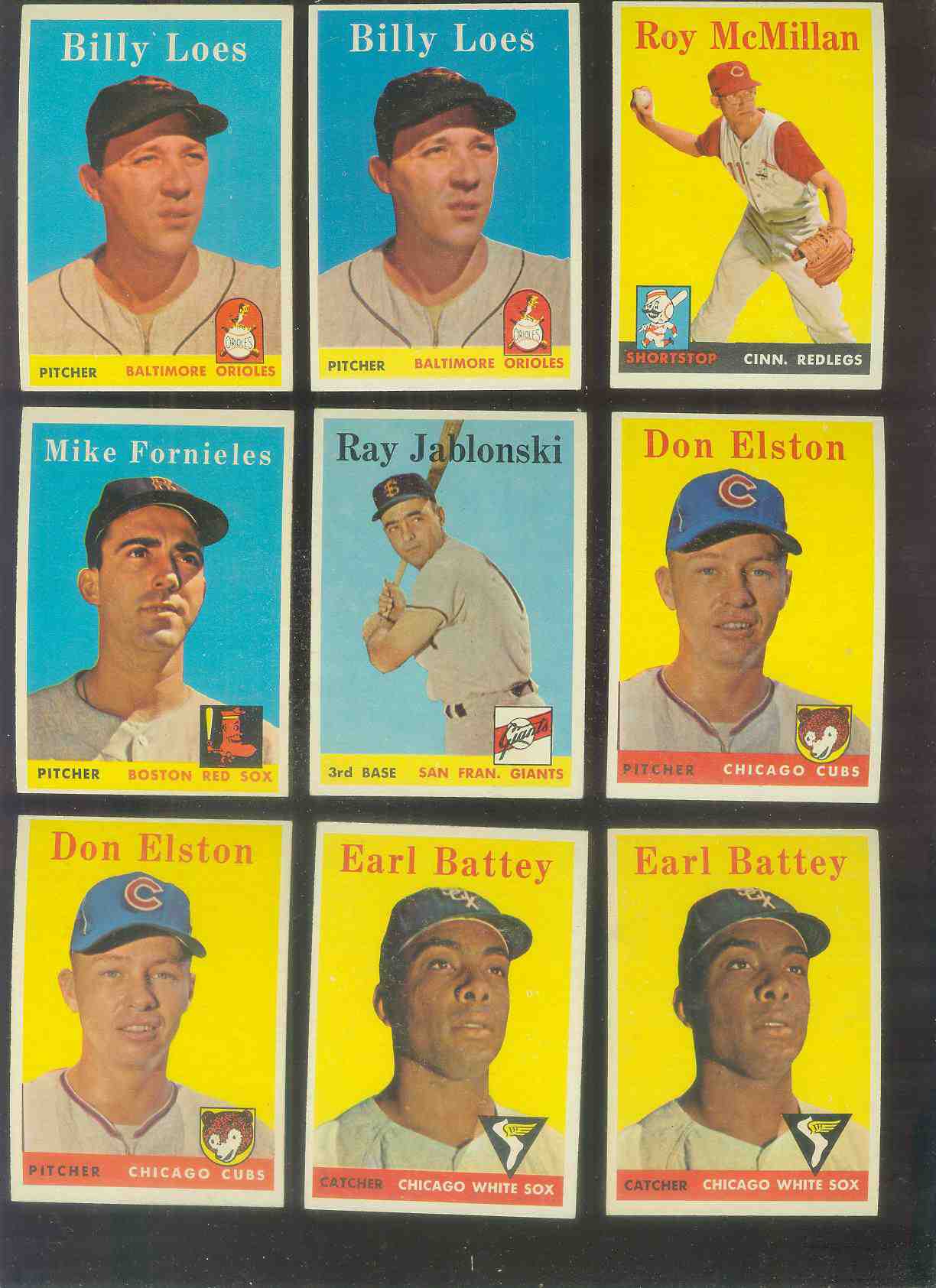 1958 Topps #364 Earl Battey (White Sox) Baseball cards value
