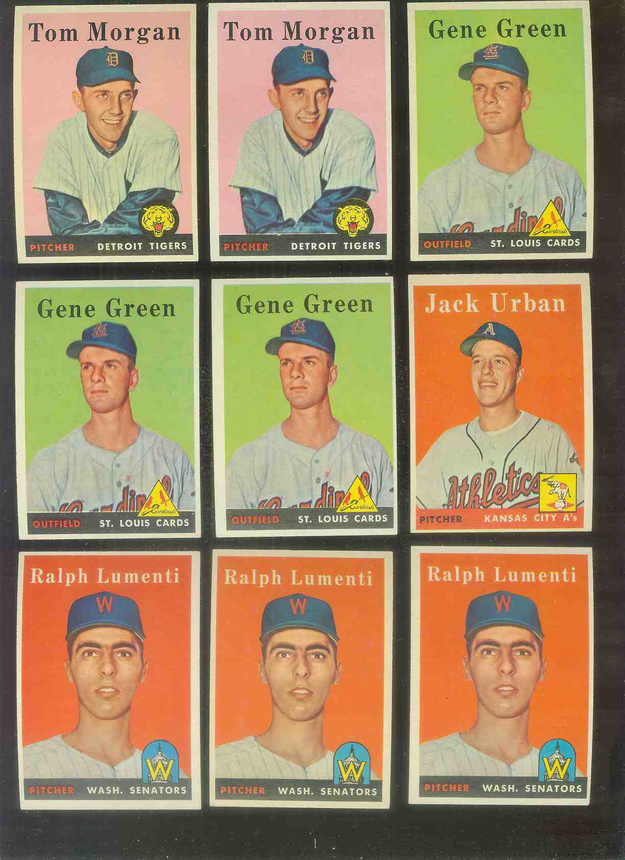 1958 Topps #366 Gene Green (Cardinals) Baseball cards value