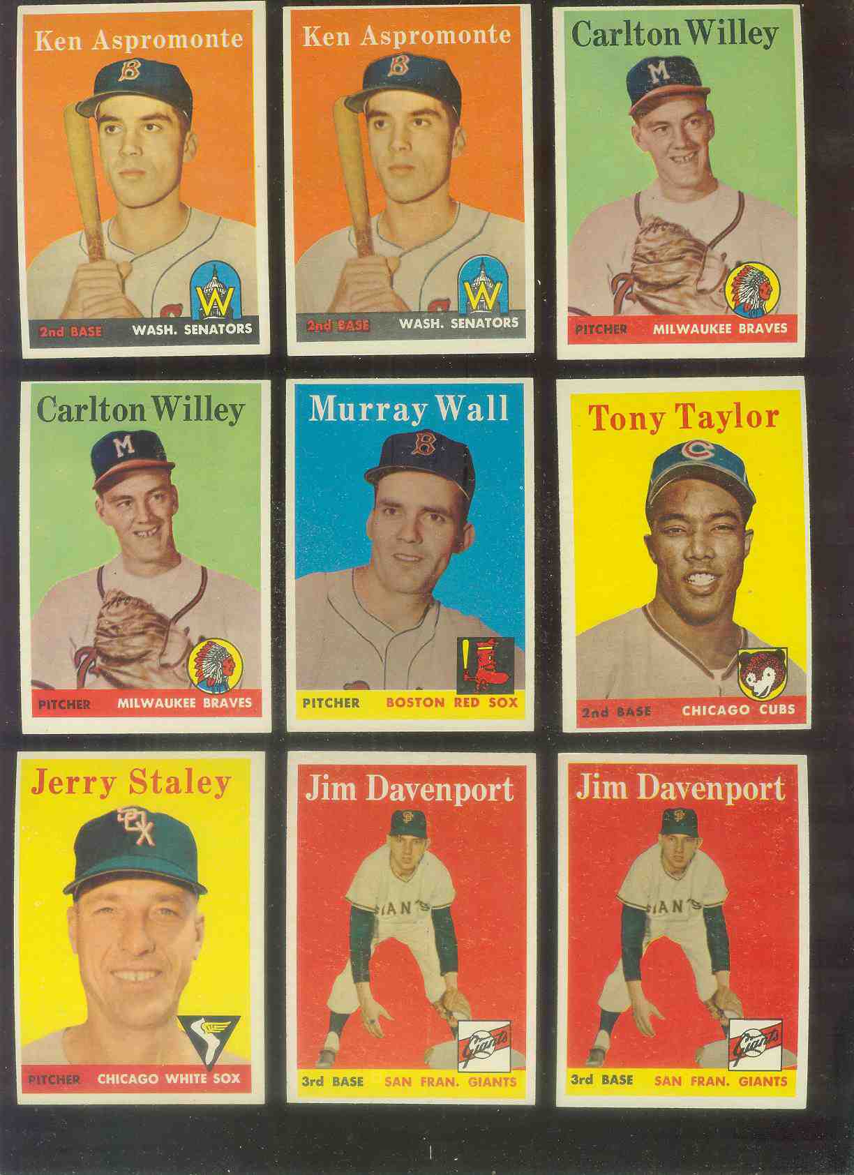 1958 Topps #413 Jim Davenport ROOKIE (Giants) Baseball cards value