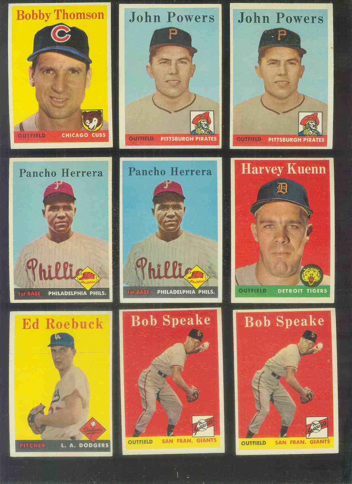 1958 Topps #437 Bob Speake (Giants) Baseball cards value