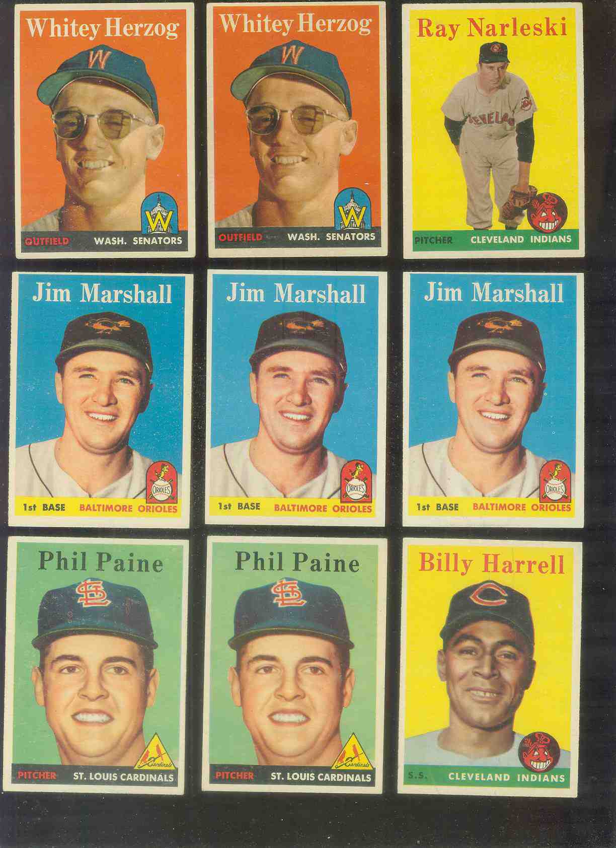 1958 Topps #441 Jim Marshall (Orioles) Baseball cards value