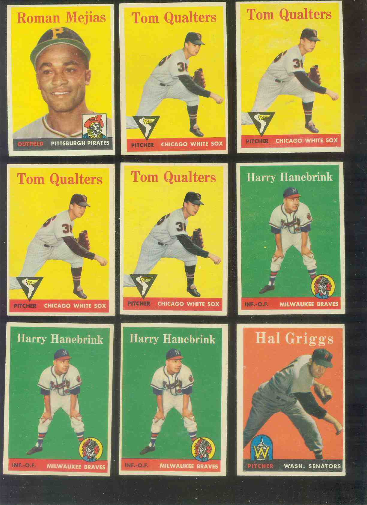 1958 Topps #454 Harry Hanebrink (Braves) Baseball cards value