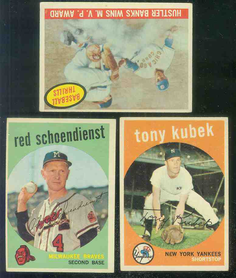 1959 Topps #505 Tony Kubek [#x] (Yankees) Baseball cards value