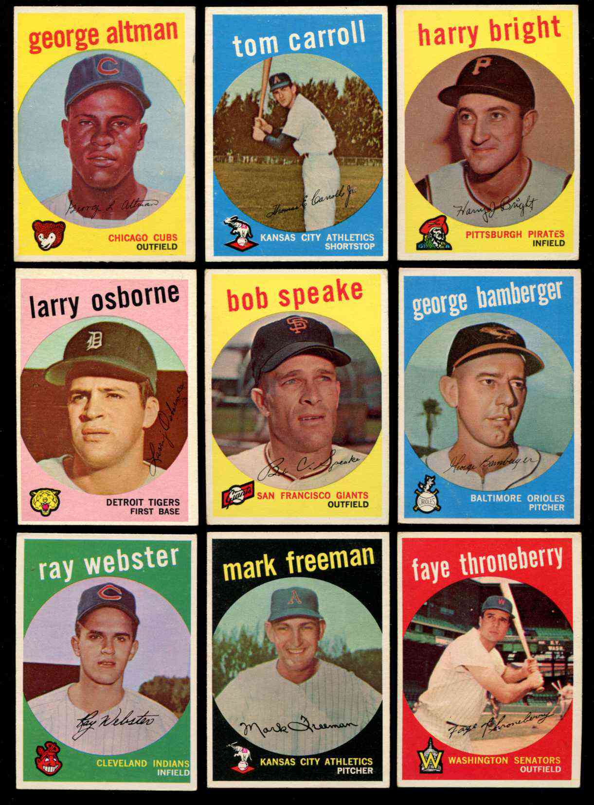 1959 Topps #524 Larry Osborne SCARCE HIGH #.[#g] (Tigers) Baseball cards value