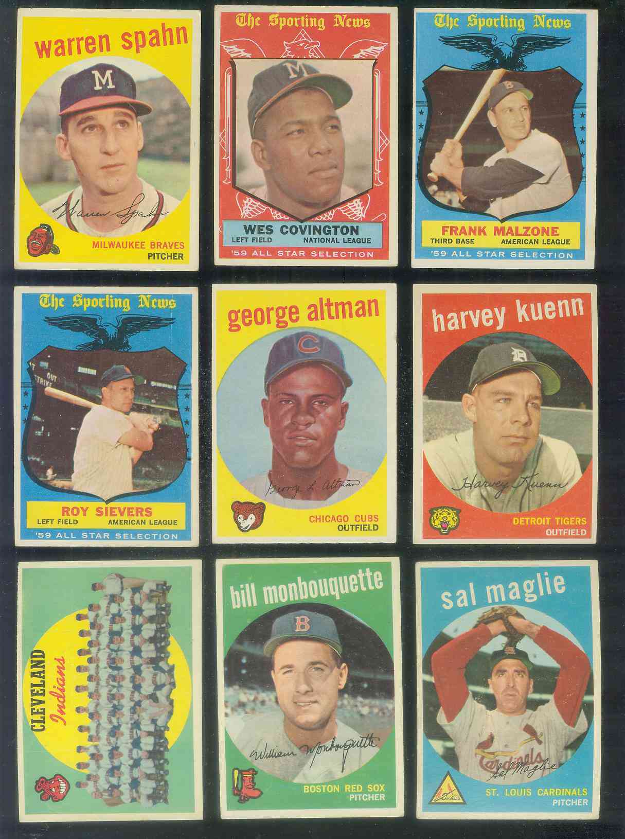 1959 Topps #476 Indians TEAM card (Checklist on back unmarked !!!) Baseball cards value