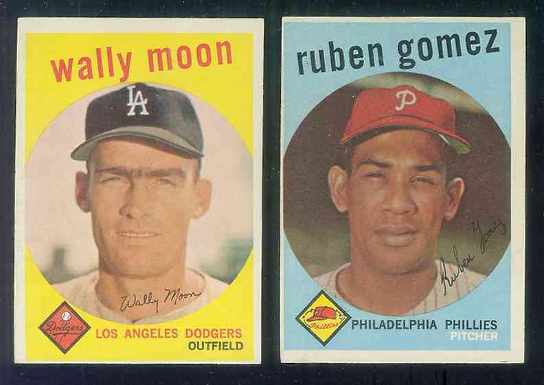 1959 Topps #530 Wally Moon SCARCE HIGH #.(Dodgers) Baseball cards value