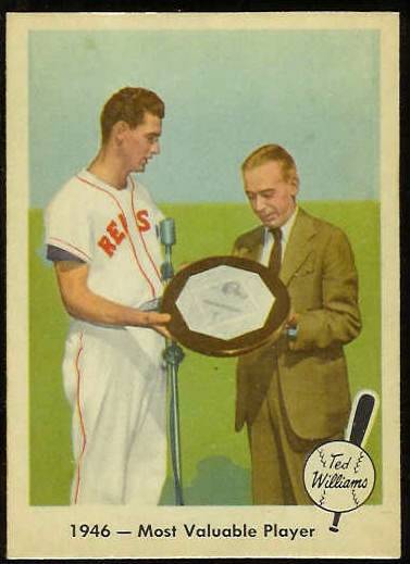 1959 Fleer Ted Williams #32 'Most Valuable Player' [#a] (Red Sox) Baseball cards value