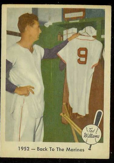 1959 Fleer Ted Williams #44 'Back to Marines' [#asc] (Red Sox) Baseball cards value