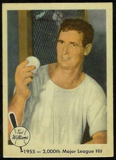 1959 Fleer Ted Williams #56 '2,000th Hit 8/11/55' (Red Sox) Baseball cards value