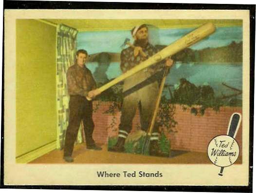 1959 Fleer Ted Williams #79 'Where Ted Stands' [#bsc] (Red Sox) Baseball cards value