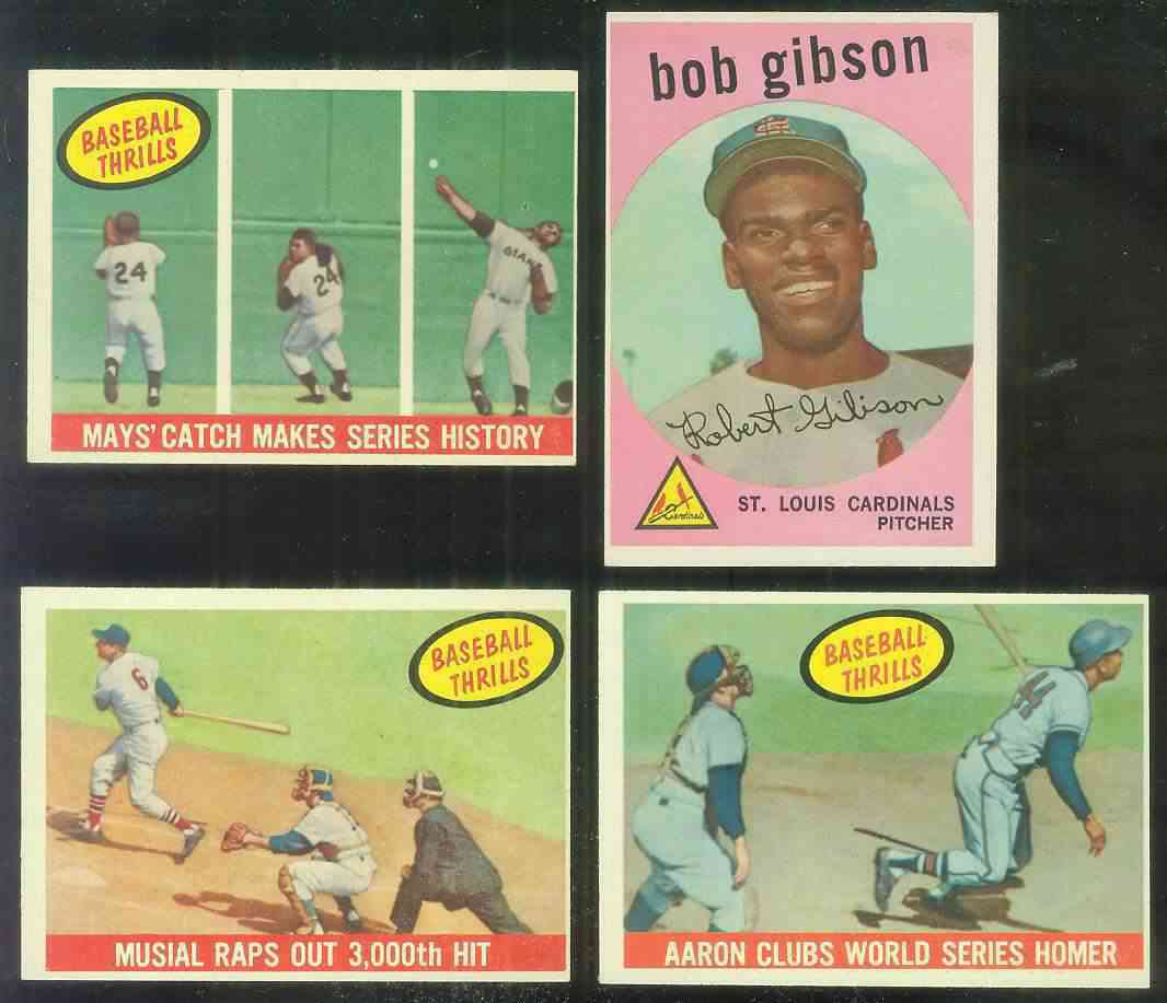 1959 Topps #514 Bob Gibson ROOKIE SCARCE HIGH # (Cardinals) Baseball cards value