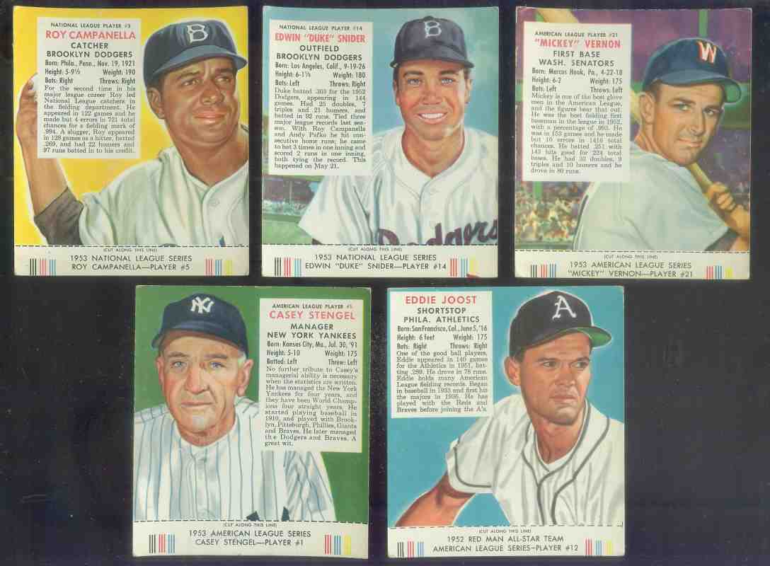 1953 Red Man #NL14 Duke Snider WITH TAB (Dodgers) Baseball cards value