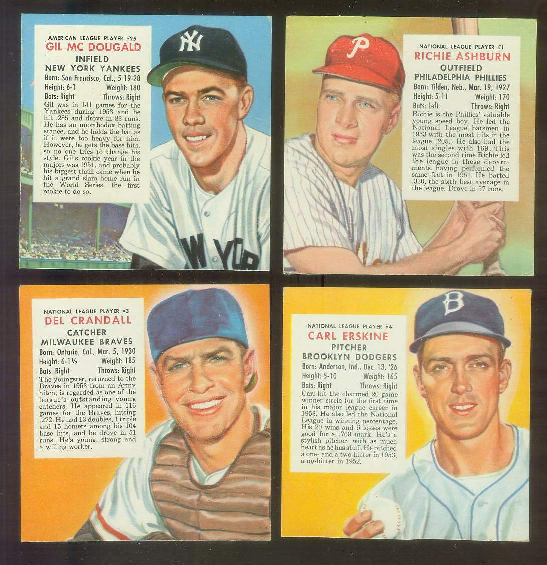 1954 Red Man #NL.4 Carl Erskine (Dodgers) Baseball cards value