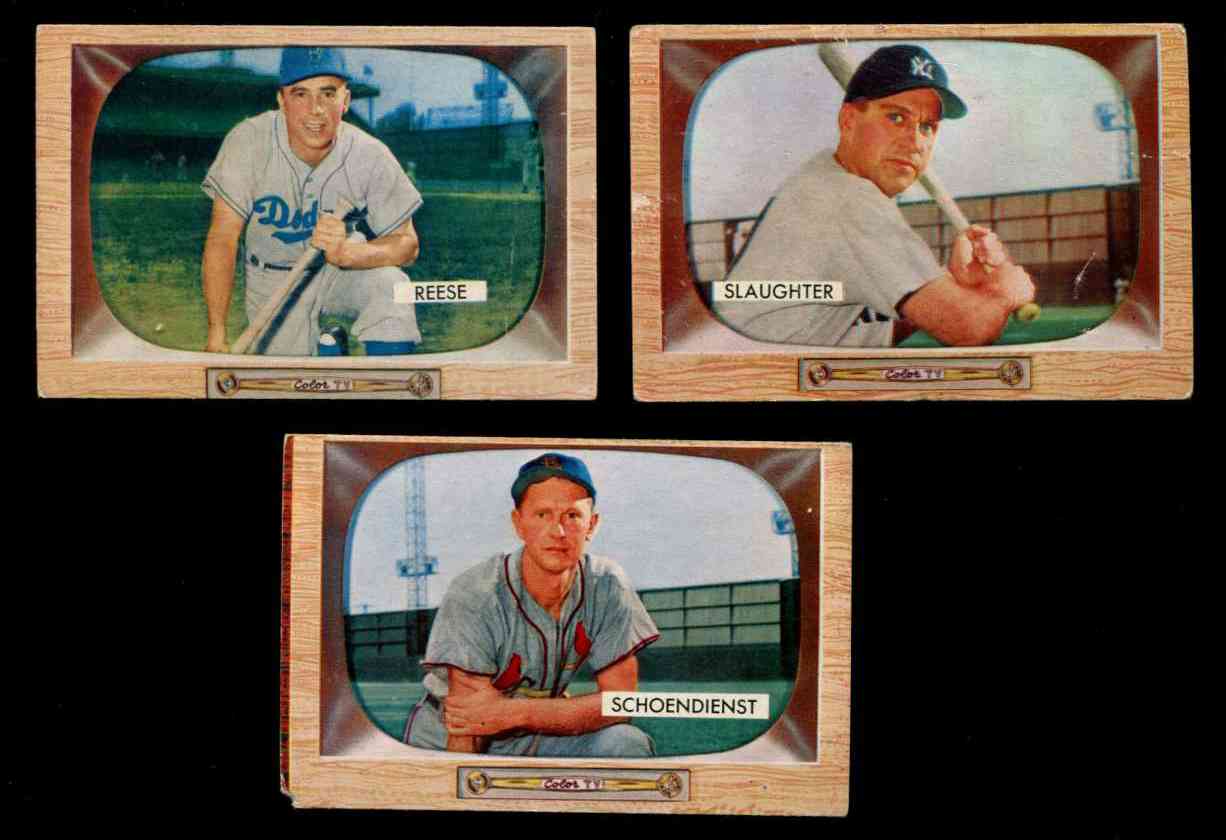 1955 Bowman # 37 Pee Wee Reese (Brooklyn Dodgers) Baseball cards value