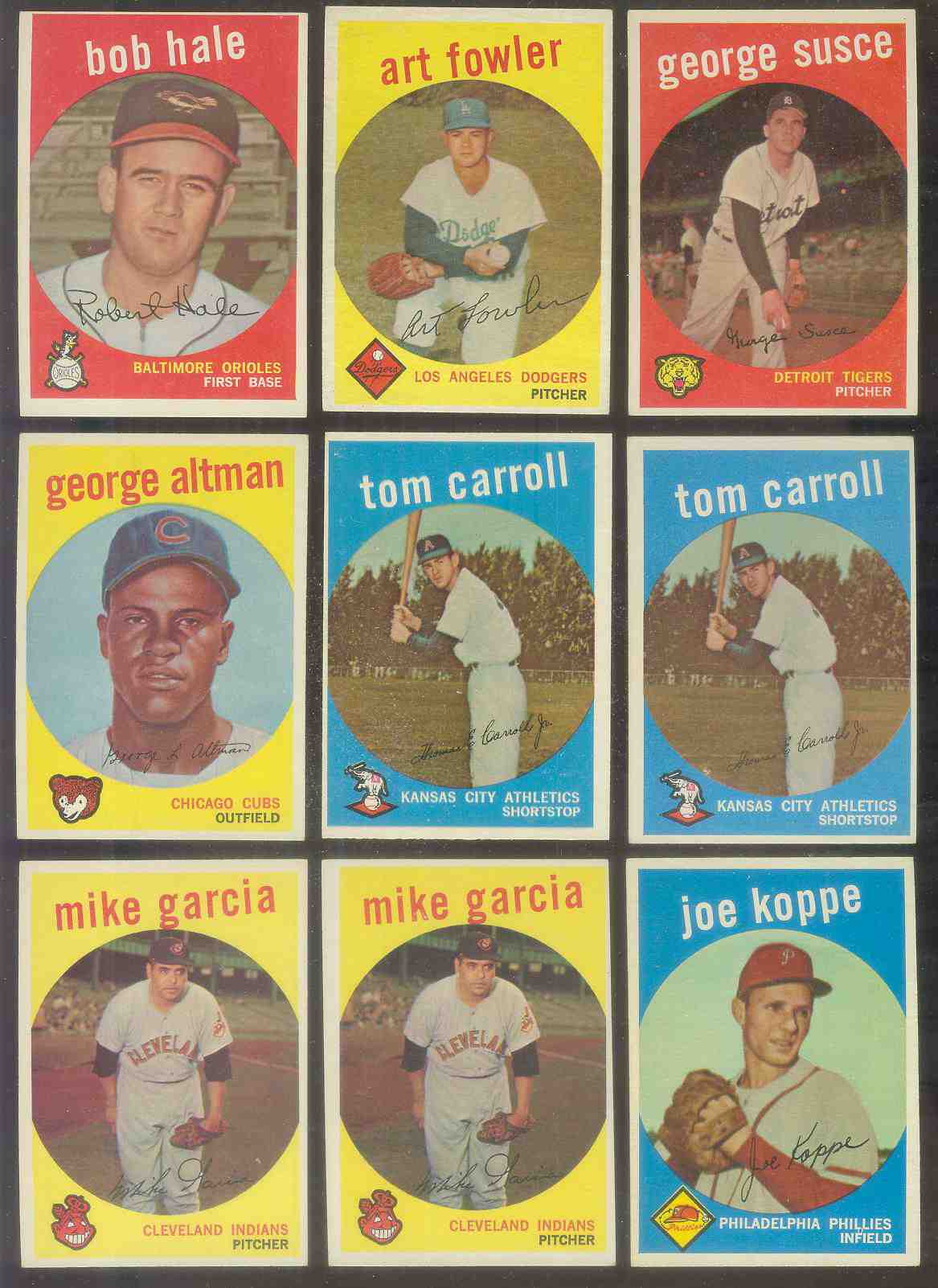 1959 Topps #507 Bob Hale SCARCE HIGH #.[#j] (Orioles) Baseball cards value