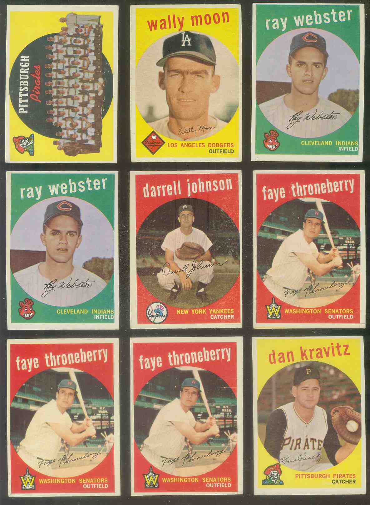1959 Topps #528 Pirates TEAM card SCARCE HIGH # (Checklist on back) Baseball cards value