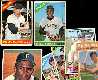 1960 - 1967 Topps - Lot (7) HALL-oF-FAMERS w/1966 MICKEY MANTLE (bk=$250)