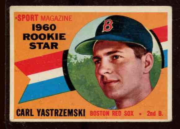 1960 Topps #148 Carl Yastrzemski ROOKIE [#b] (Red Sox) Baseball cards value