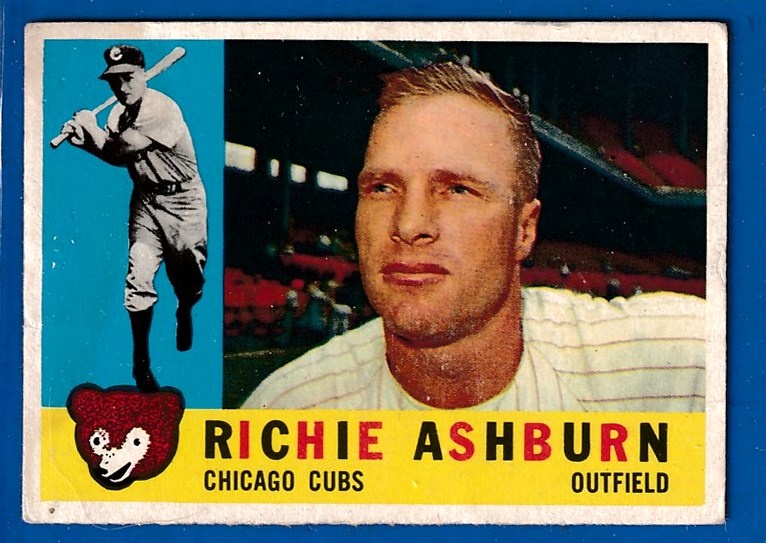 1960 Topps #305 Richie Ashburn [#asc] (Cubs) Baseball cards value