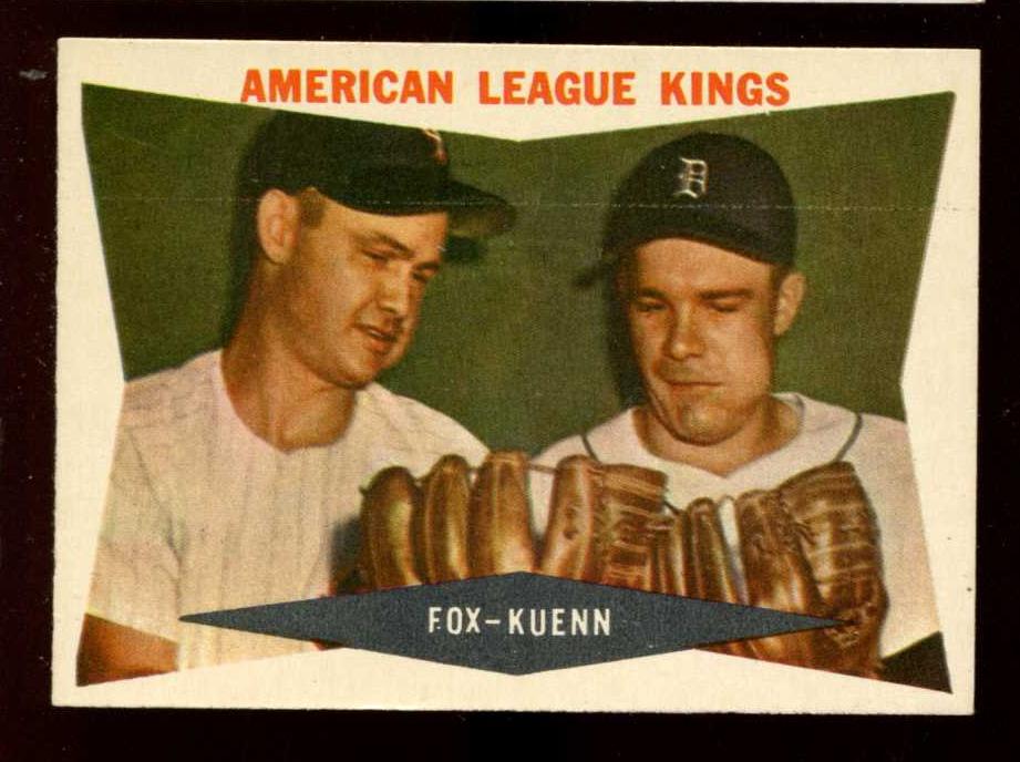 1960 Topps #429 Nellie Fox/Harvey Kuenn [white back] (White Sox/Tigers) Baseball cards value