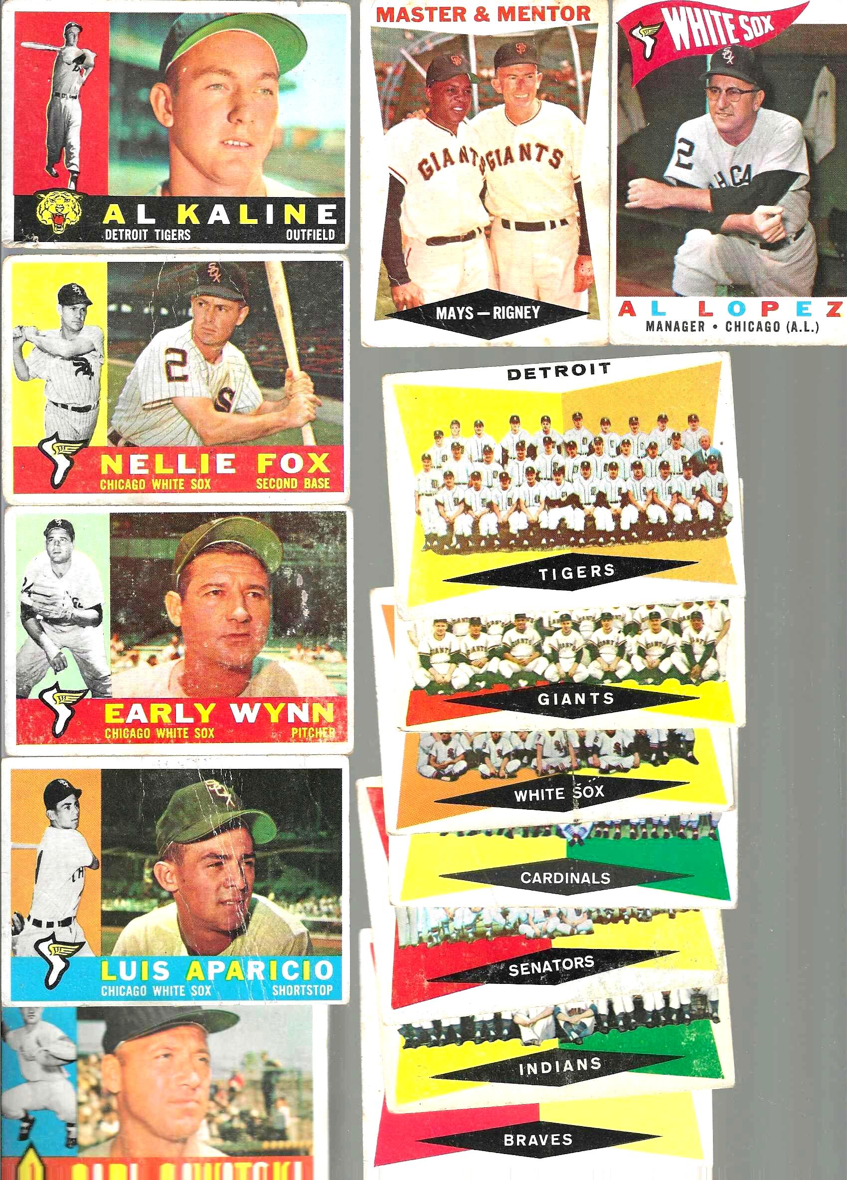 1960 Topps  -  LOWER GRADE Starter Set/Lot of (123) with HALL-of-FAMERS Baseball cards value