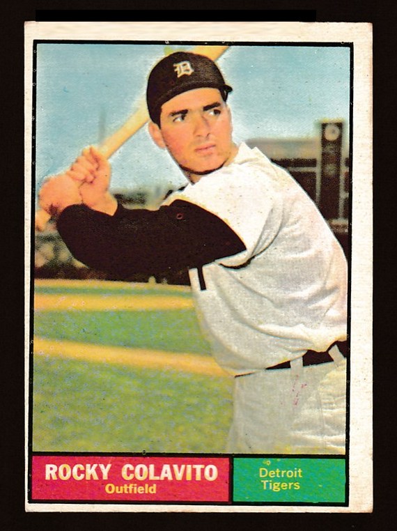 1961 Topps #330 Rocky Colavito [#] (Tigers) Baseball cards value