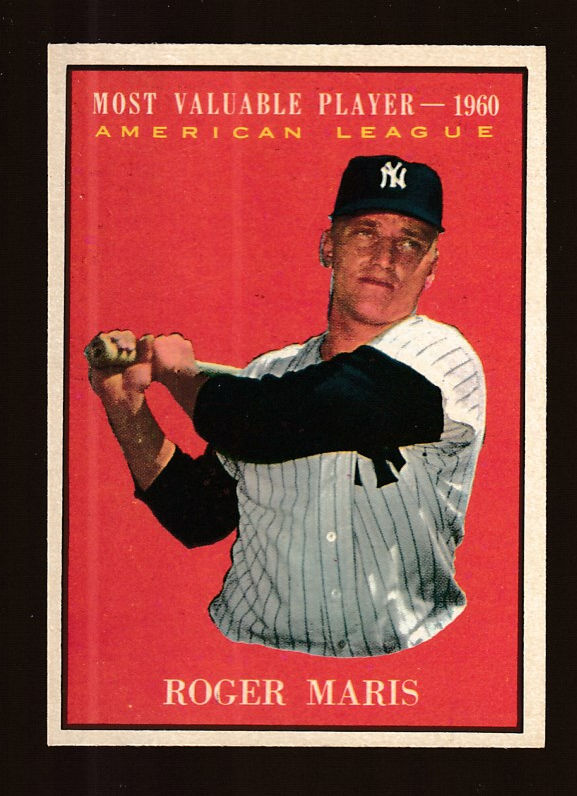 1961 Topps #478 Roger Maris MVP (Yankees) Baseball cards value