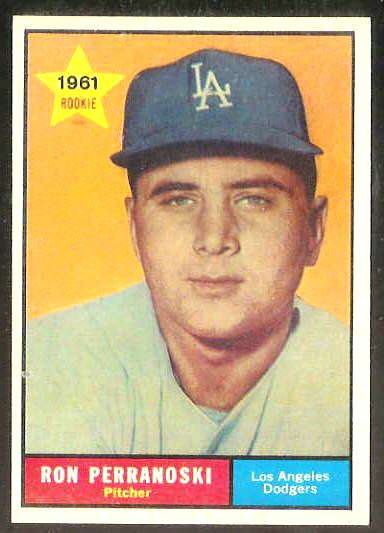 1961 Topps #525 Ron Perranoski ROOKIE SCARCE HIGH # (Dodgers) Baseball cards value