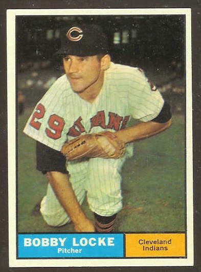 1961 Topps #537 Bobby Locke SCARCE HIGH # [#] (Indians) Baseball cards value