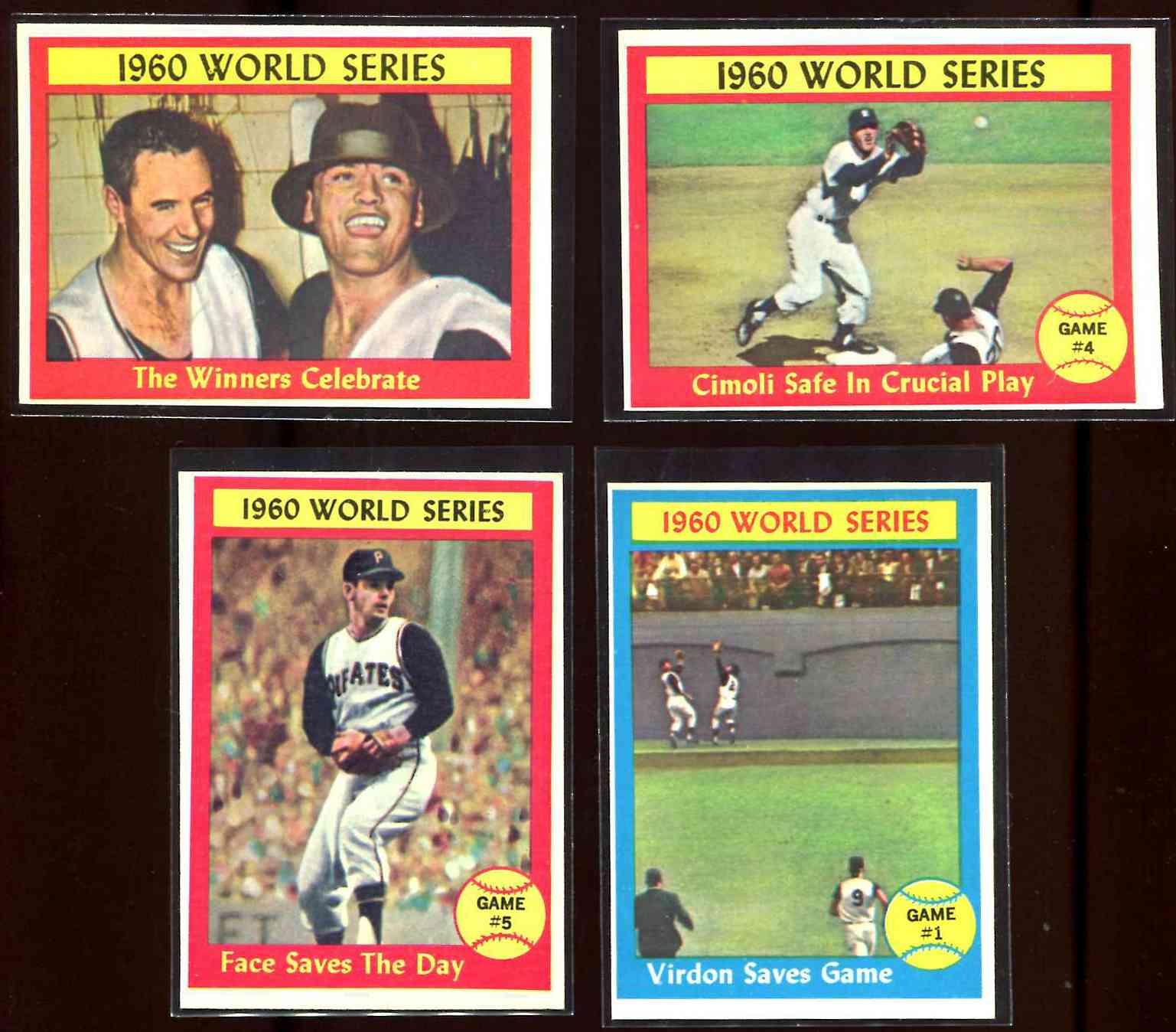 1961 Topps #306 World Series Game #1 'Bill Virdon Saves Game' Baseball cards value