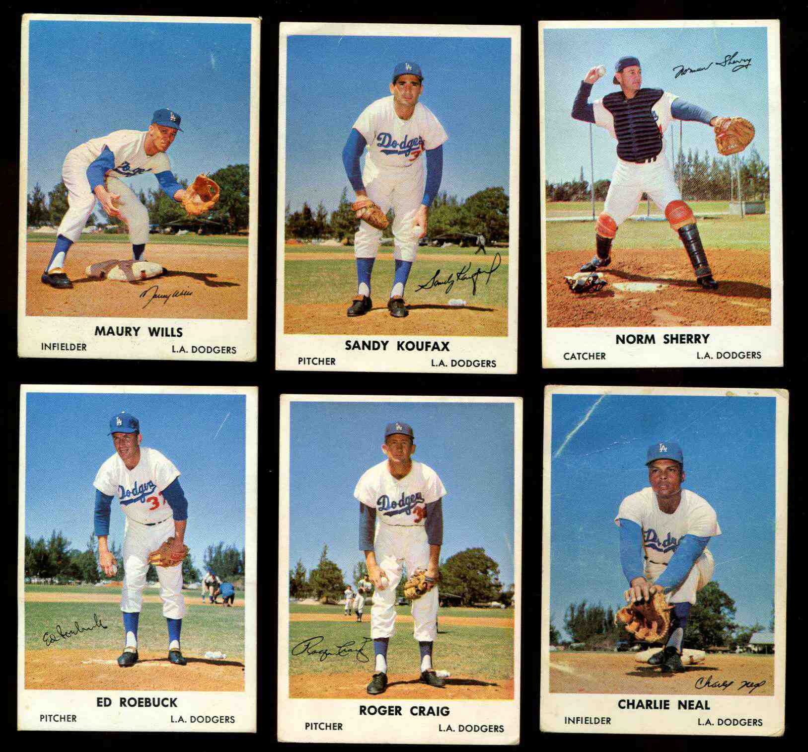 1961 Bell Brand Dodgers #43 Charlie Neal Baseball cards value